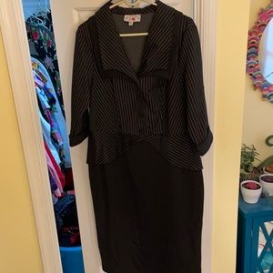 One piece suit dress with belt MCF